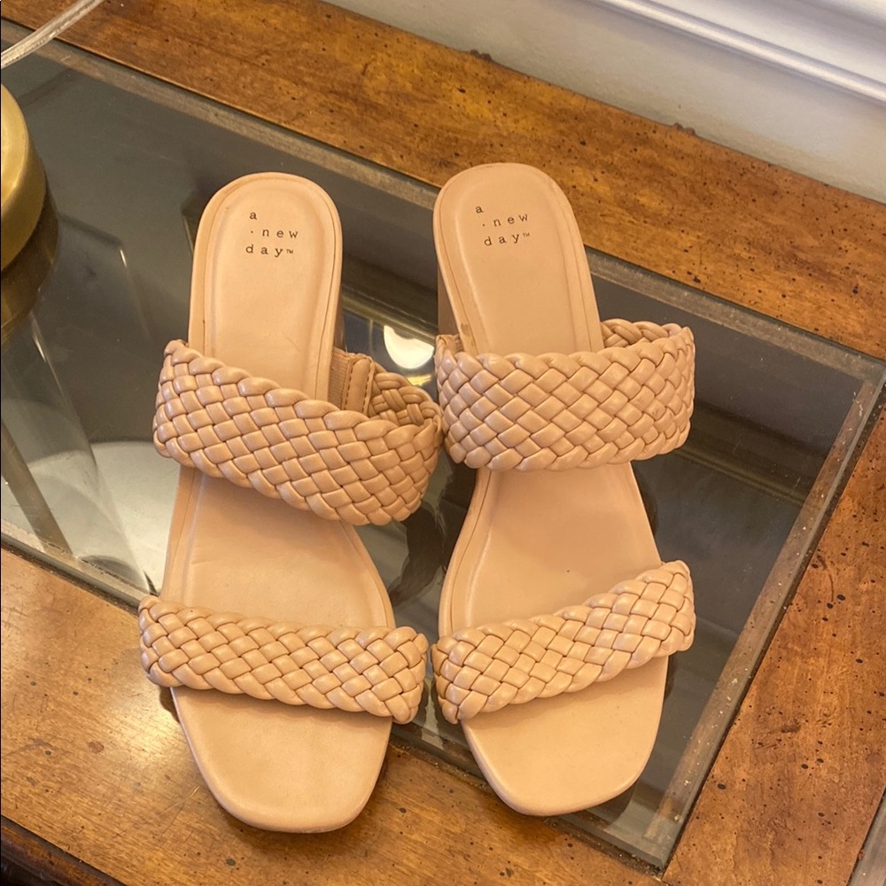 A New Day Women's Tan Braided Sandals